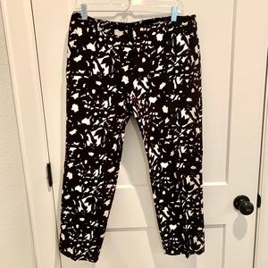 Banana Republic Black and White Ankle Pants